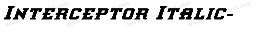 Interceptor Italic字体转换